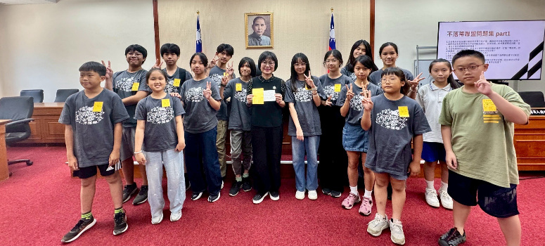 不落蒂聯盟走進公部門，直接向立委、環境部說明執法困難與政策盲點，希望透過兒少視角推動改變，讓台灣菸蒂防制政策更見成效。（照片來源：不落蒂聯盟）